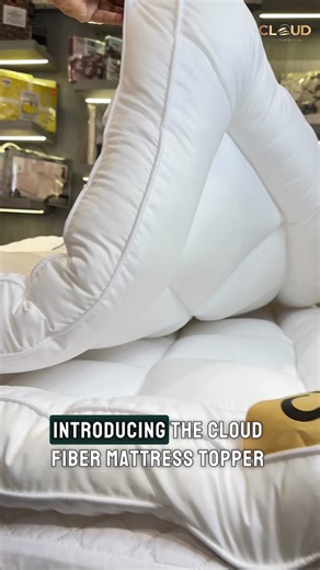 Soft, cool, breathable everything you need for perfect sleep. The Cloud Mattress Topper makes your bed feel brand new with plush comfort and effortless care. It's not just a topper, it's a total sleep upgrade. | The Cloud Bedding