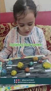 Explaining Solar system| Solar system for pre schoolers | solar system play dough model