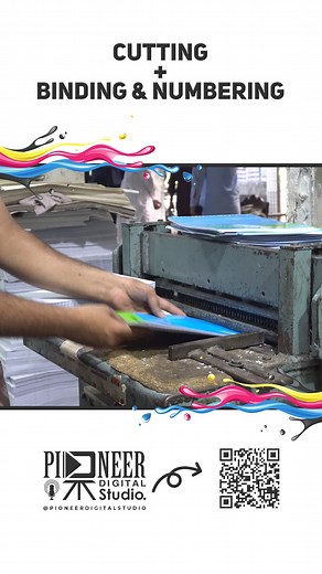 1.1K views · 11 reactions | Cutting, Binding & Numbering! From Print to Perfection the secrets behind transforming freshly printed sheets into professional-looking books and documents. This reel dives deep into the fascinating world of post-printing processes, showcasing cutting techniques, binding methods, and efficient numbering. #printing #bookbinding #numbering #postprocessing #finishingtouches #printing #printingservices #printingbusiness | Pioneer Digital Studio | Facebook