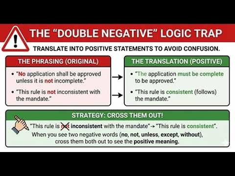 Analyzing and Evaluating Information: The Double Negative Logic Trap