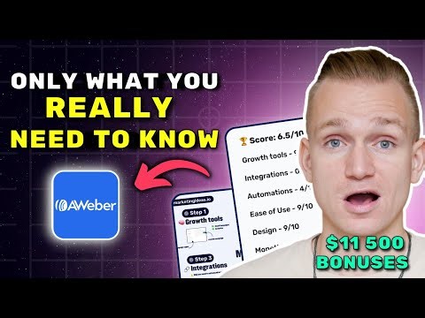 AWeber Review 2025 ($7280 In Bonuses + Discounts)