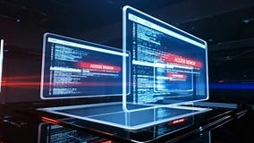 stock video. Video of warning, data, cyber, codes, safety - 406442003