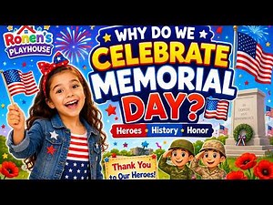 Why Do We Celebrate Memorial Day? 🇺🇸 Kids Learn American Holidays | Ronen’s Playhouse