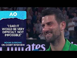 Novak Djokovic On-Court Interview | Australian Open 2026 Semifinal