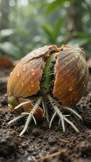 😱 You'll Never Believe How Arecanuts Grow! 🌴 #shorts