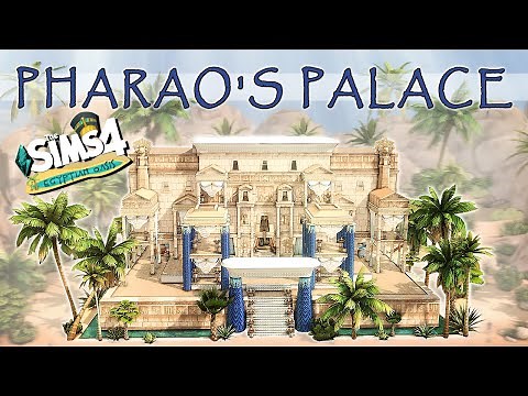 PHARAO'S PALACE | Egyptian Oasis Collab | Sims 4 Speed Build | No CC