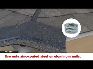 How to Install GAF Timbertex and Seal A Ridge Shingles