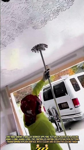 Texturing & Decorating Ceiling with Plaster for Unique Home Design #dailywork