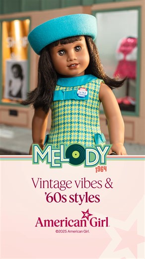 Get ready for iconic styles with Melody’s™ retro-inspired outfits & accessories. | American Girl