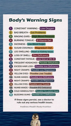 16 Body Warning Signs You Should Never Ignore | Early Health Clues Explained
