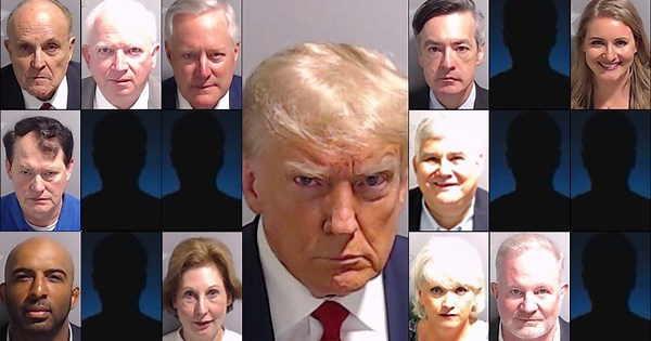 Mug shots: Co-defendants surrender in Georgia election interference case