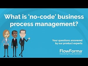 What is 'no-code' business process management?