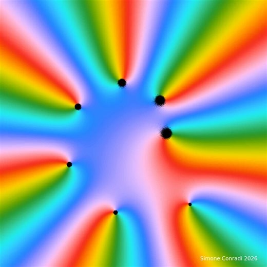 Pseudozeros of polynomials.Made with #python #numpy #matplotlib in a @marimo_io notebook