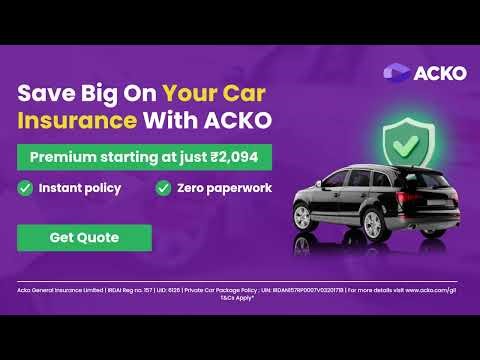 Save on Car Insurance with ACKO | Instant Policy at ₹2,094 #carinsurance #insurance