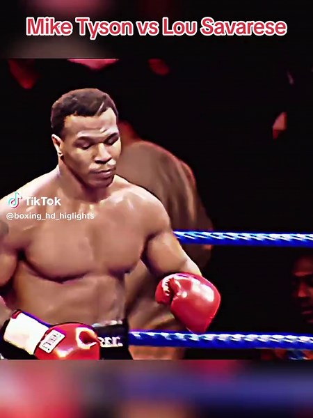 Mike Tyson vs Lou Savarese Highlights #boxing #highlights #trending #fyp