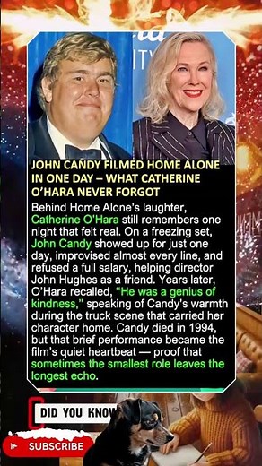 John Candy's 23-Hour Marathon on Home Alone – The Heartwarming Reason He Took Just $414