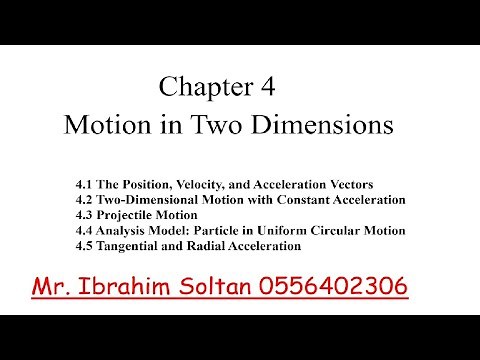Physics 1 Physics 103 Chapter 4 Motion in Two Dimensions 1-6