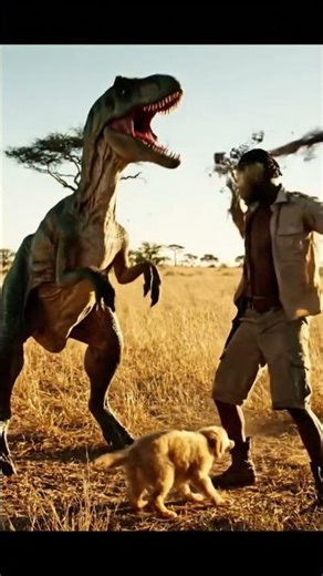 Epic Showdown: Man Fights Velociraptor to Save Pet