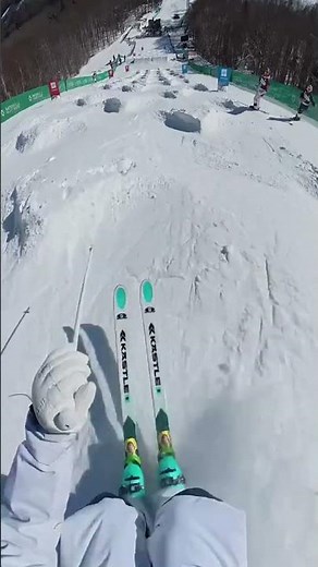 POV: Mogul Skiing