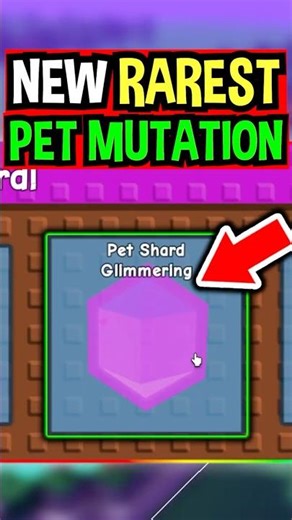 RAREST GLIMMERING PET MUTATION in Roblox Grow a Garden..