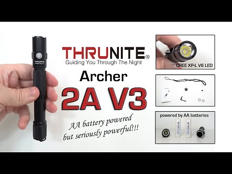 THRUNITE Archer 2A V3 compact & very powerful AA battery powered flashlight