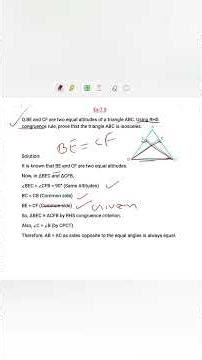 Ex -7.3 Class 9 Maths | Important question | Triangles