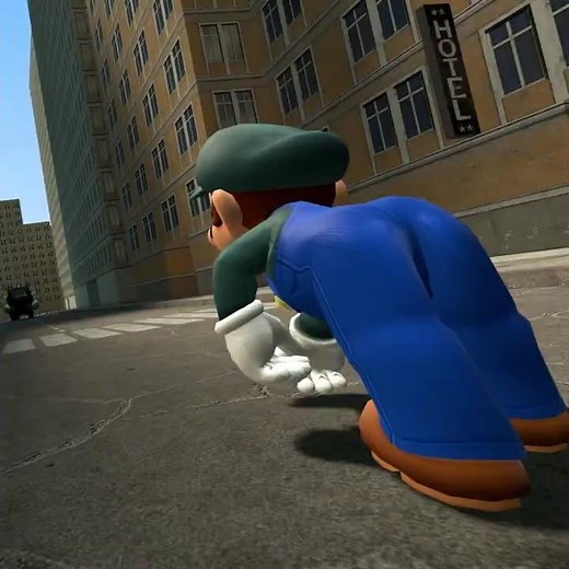 Bowser runs over SMG2 - #mario #memes #smg4