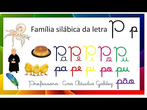 Família silábica da letra P | PA PE PI PO PU PÃO