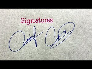 How to signature your name | Autograph | Billinioare signature | Signature tips/tricks | Calligraphy