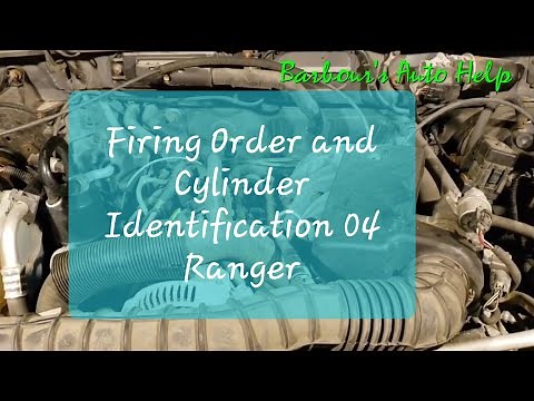 Firing Order and Cylinder Identification 04 Ford Ranger 3.0L