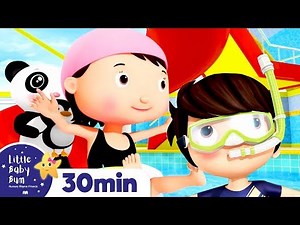 Learn To Swim Song!! +More Nursery Rhymes & Kids Songs | ABCs and 123s | Learn with Little Baby Bum