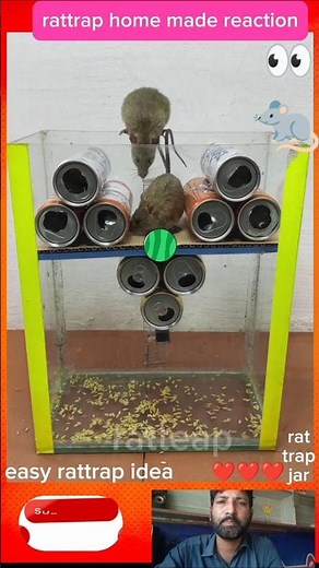 easy rattrap home made idea 💡👌👀🐀🌹#rat #bestrattrap #trap #reaction #ratcontrol #ytshorts#trickshots