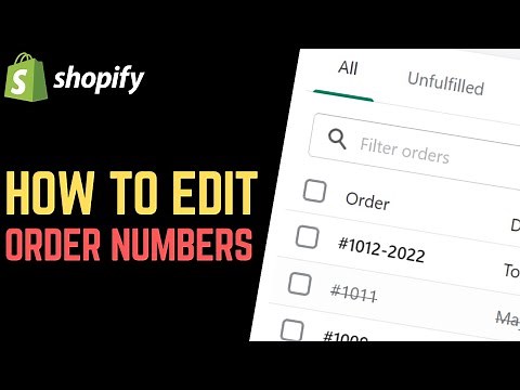 Shopify: How to Change Order Number Format // Add Prefix & Suffix to Shopify Order Numbers