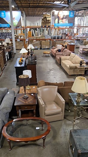 Martin City Restore wants to wish you a happy Saturday. Quick overview of our lower level furniture and houseware items. Stop in and check out all these items plus more on the upper floor. 13531 Wyandotte Street, Kansas City, Missouri 64145 Open for shopping 9am-6pm Monday-Saturday. | Habitat KC ReStore