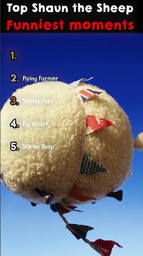 😜🐑TOP 5 FUNNIEST MOMENTS #shaunthesheep #cartoon #top5