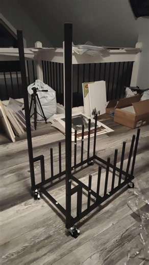 Art Print Storage & Organization for Artists Flat File Rack Studio Setup Printmaking Works on Paper