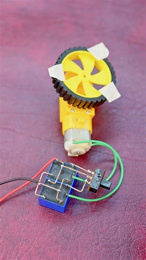 Diy Relay Project | Smart Motor Control: Forward & Reverse with Relays! #shorts #relay #dcmotor