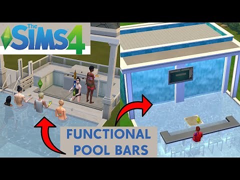 The Sims 4 : Functional Pool Bar | Step by Step Tutorial | BASE GAME / No CC or Mods