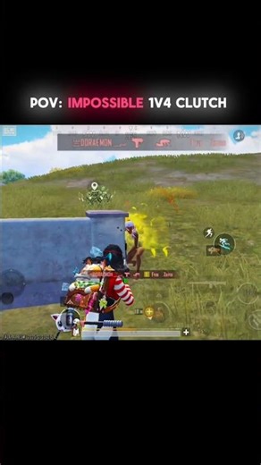 Bgmi Impossible Clutch 1v4 🔫🥵.. #shorts #bgmi #youtubeshorts #youtube #pubg