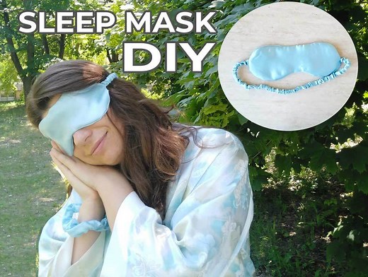 DIY Sleep Mask For Stylish Sleep - Tutorial And Free Pattern ⋆ Hello Sewing
