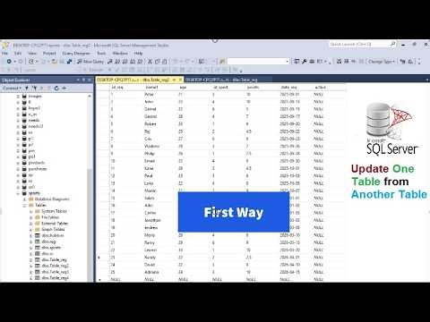 How to Update One Table from Another Table in SQL Server (2 Methods) ⭐