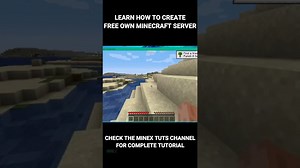 How to Make a Minecraft Server for Free Trailer Minecraft Server Hosting Shorts WATCH @MineX Tuts