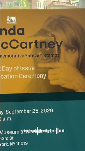 USPS commemorative stamps honoring Linda McCartney unveiled at MoMA
