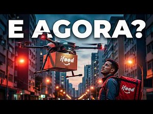 iFood começa entregas com DRONES no Brasil… entregadores vão perder o trabalho?
