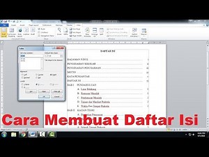 Cara Membuat Daftar Isi yang Baik dan Benar