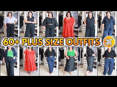 15 Piece Plus Size European Travel Capsule Wardrobe
