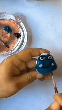 From Pebble to Cute Animal! 🎨💚 #DIY