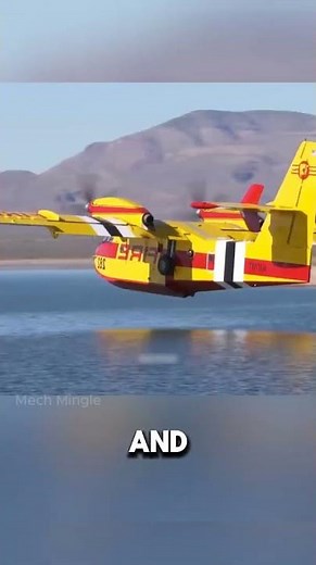 How Firefighting Planes Scoop Up Water?