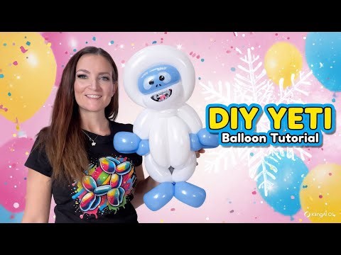 DIY Abominable Snowman Balloon Tutorial ❄️ Easy Winter Balloon Animal