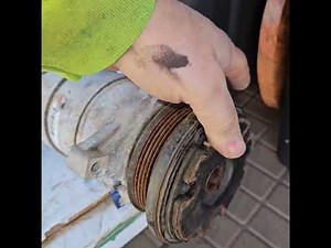 95 Chevy Astro frozen A/C clutch and bearing. Compressor removal and installation.